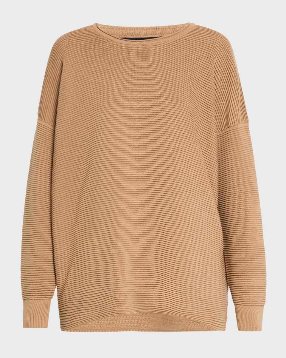 Petite Ribbed Crewneck Tunic